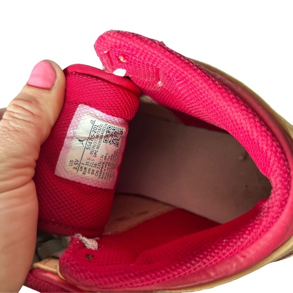 Nike high top Kids' Tan and Red Sneakers - Picture 5 of 9